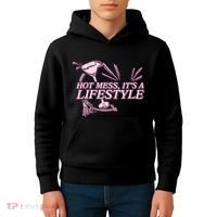 Hot Mess ItS A Lifestyle Kids Hoodie thumb 4