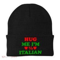 Hug Me Im 1/2 Half Italian Funny American Italian Beanie thumb 0
