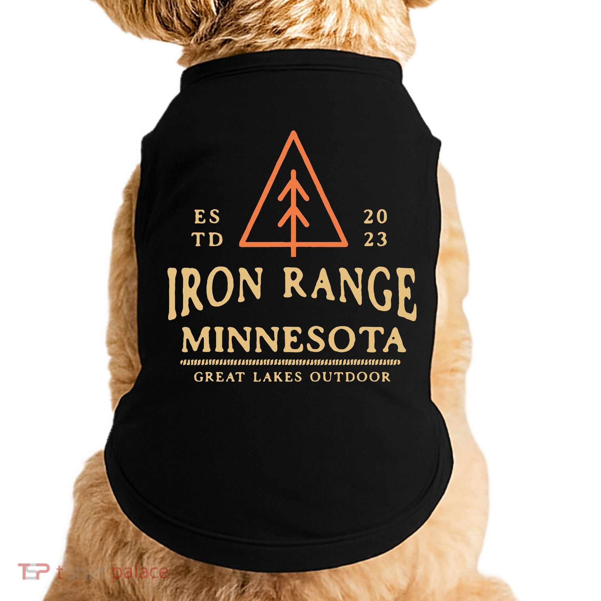 Hibbing Mn Iron Range Minnesota Northern Mn Graphic Doggie Tank