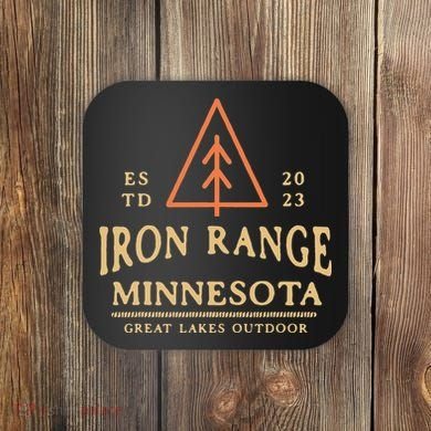 Hibbing Mn Iron Range Minnesota Northern Mn Graphic Coaster