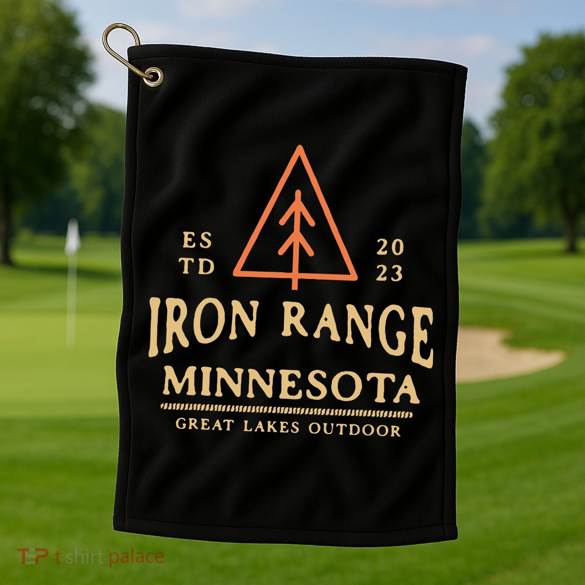 Hibbing Mn Iron Range Minnesota Northern Mn Graphic Golf Towel
