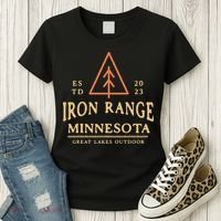 Hibbing Mn Iron Range Minnesota Northern Mn Graphic Women's T-Shirt thumb 3