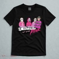 Horror Movies In October We Wear Pink For Breast Cancer Awareness T-Shirt thumb 5