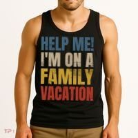 Help Me I'm On A Family Vacation Tank Top thumb 3