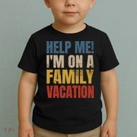 Help Me I'm On A Family Vacation Toddler T-Shirt thumb 2