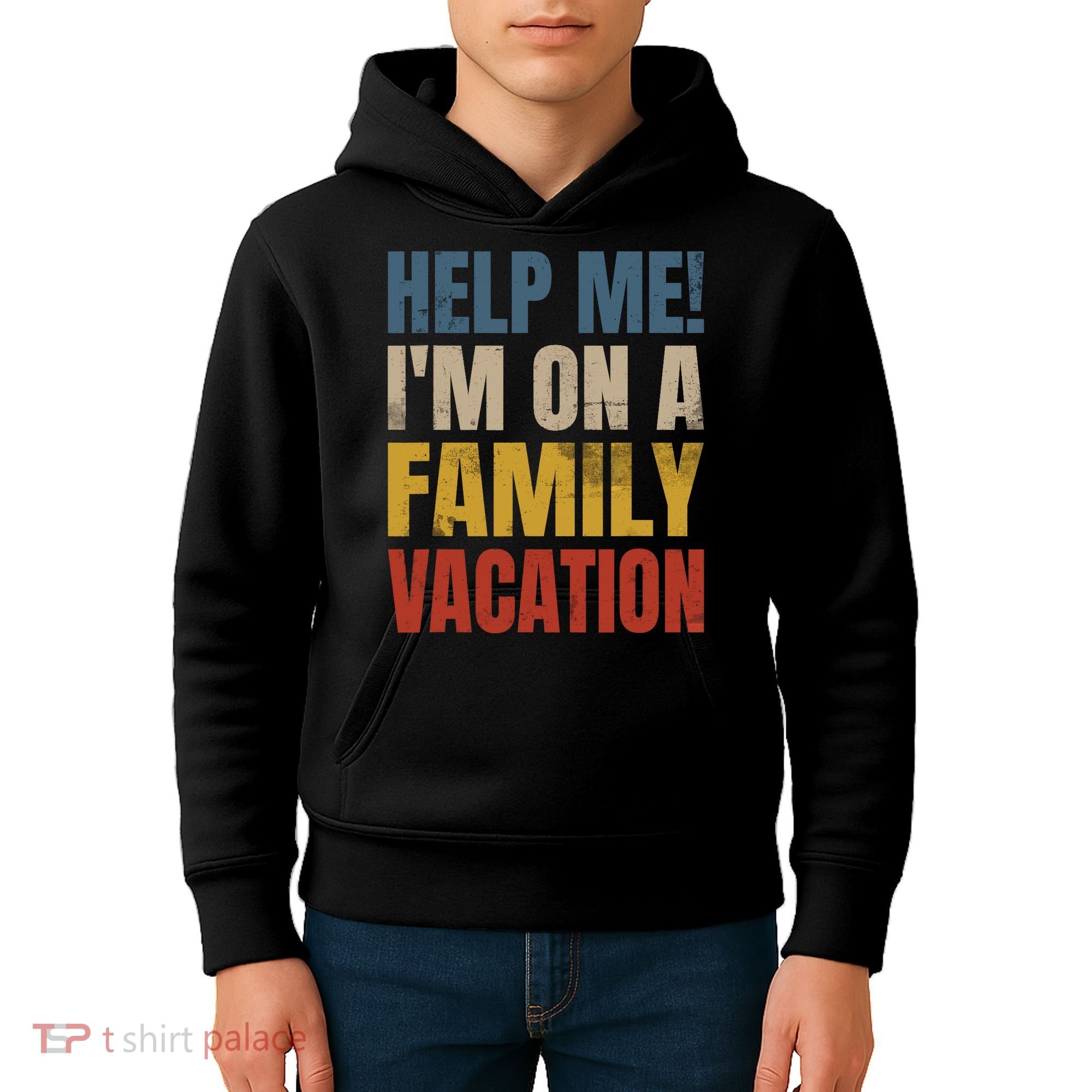Help Me I'm On A Family Vacation Kids Hoodie