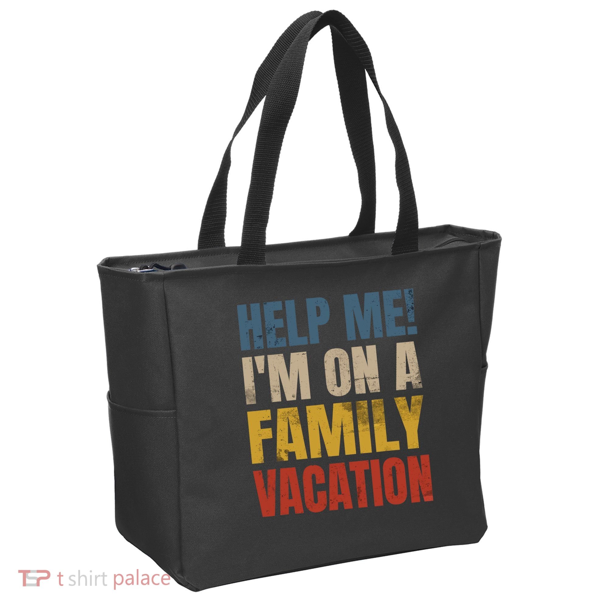 Help Me I'm On A Family Vacation Tote Bag