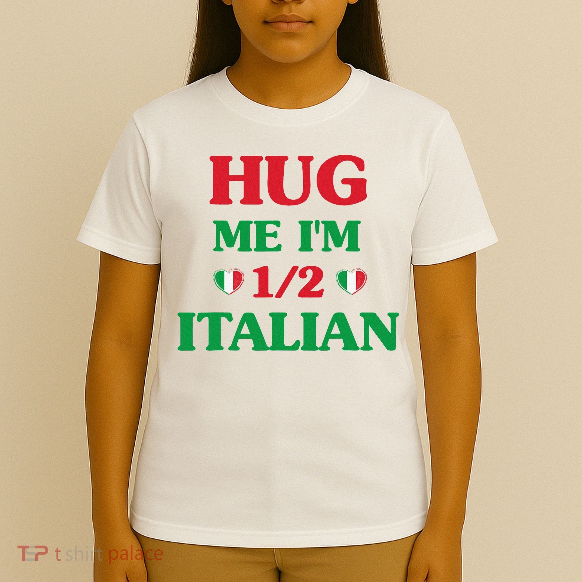 Hug Me I'm 12 Half Italian Funny American Italian Wo T-Shirt