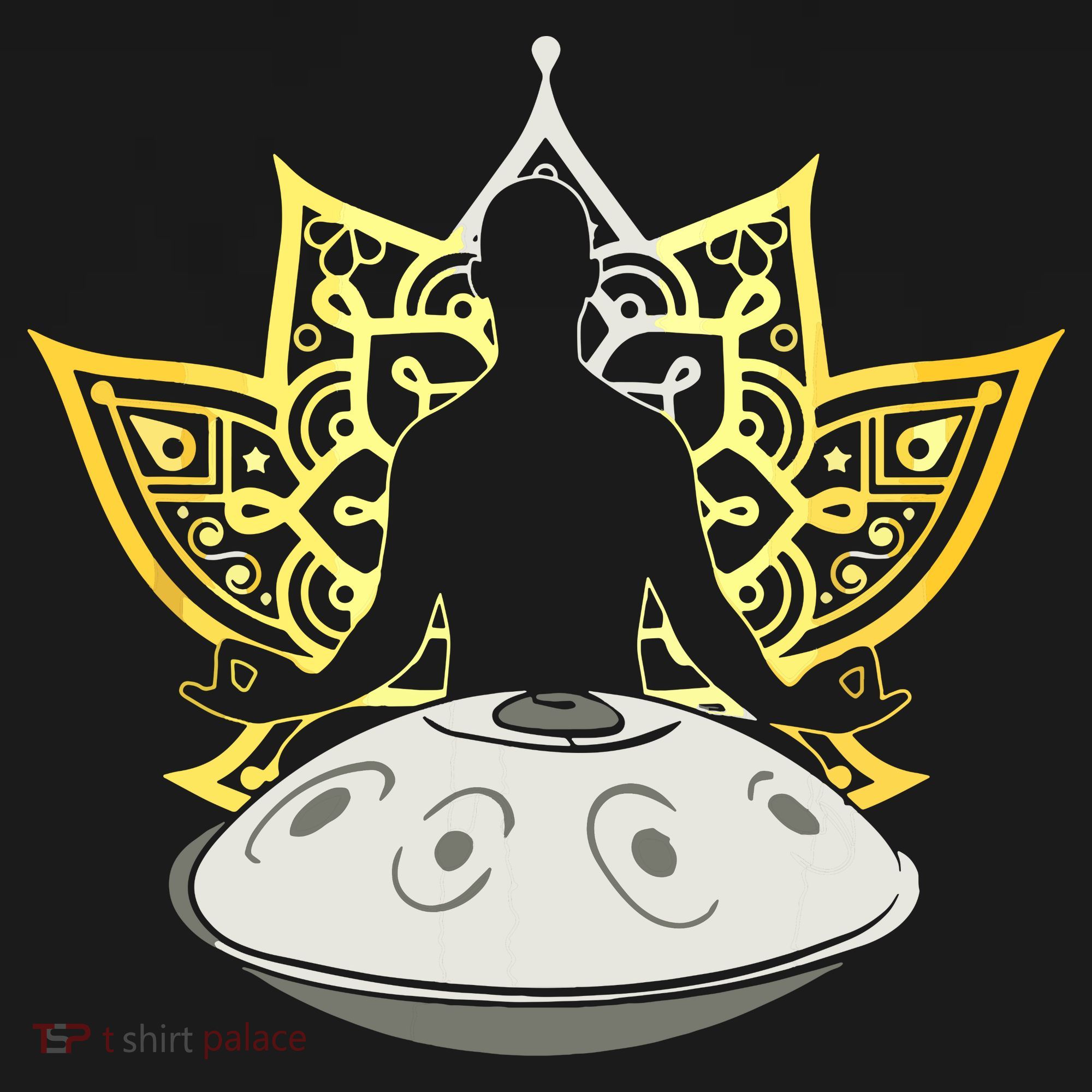 Handpan Musical Instrument Mindfulness Yoga Meditation Women's Hoodie