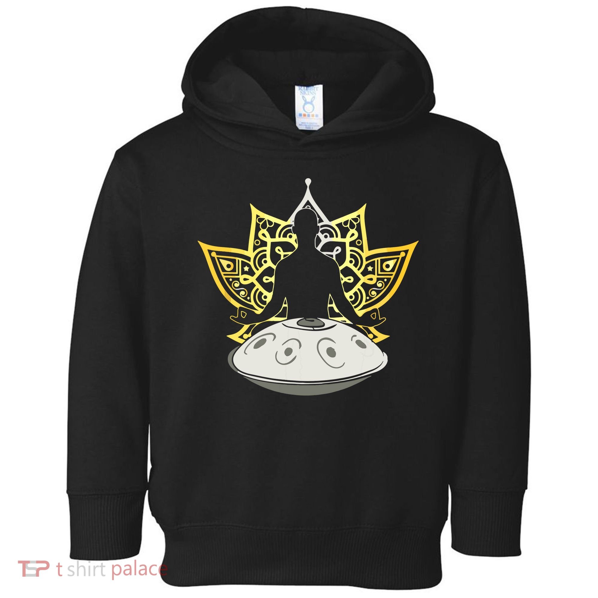 Handpan Musical Instrument Mindfulness Yoga Meditation Toddler Hoodie