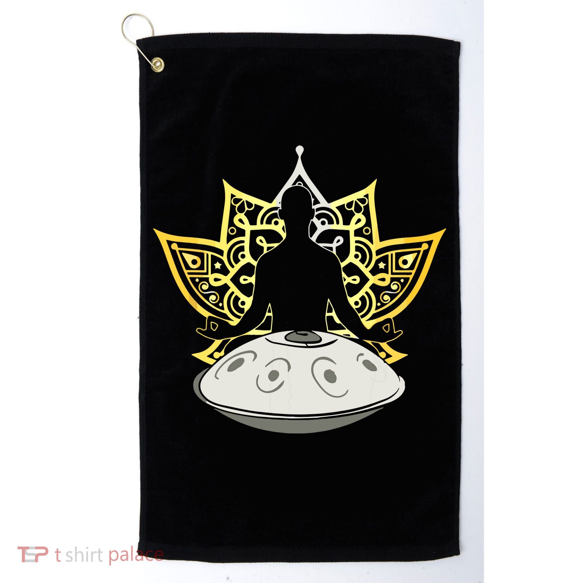 Handpan Musical Instrument Mindfulness Yoga Meditation Golf Towel