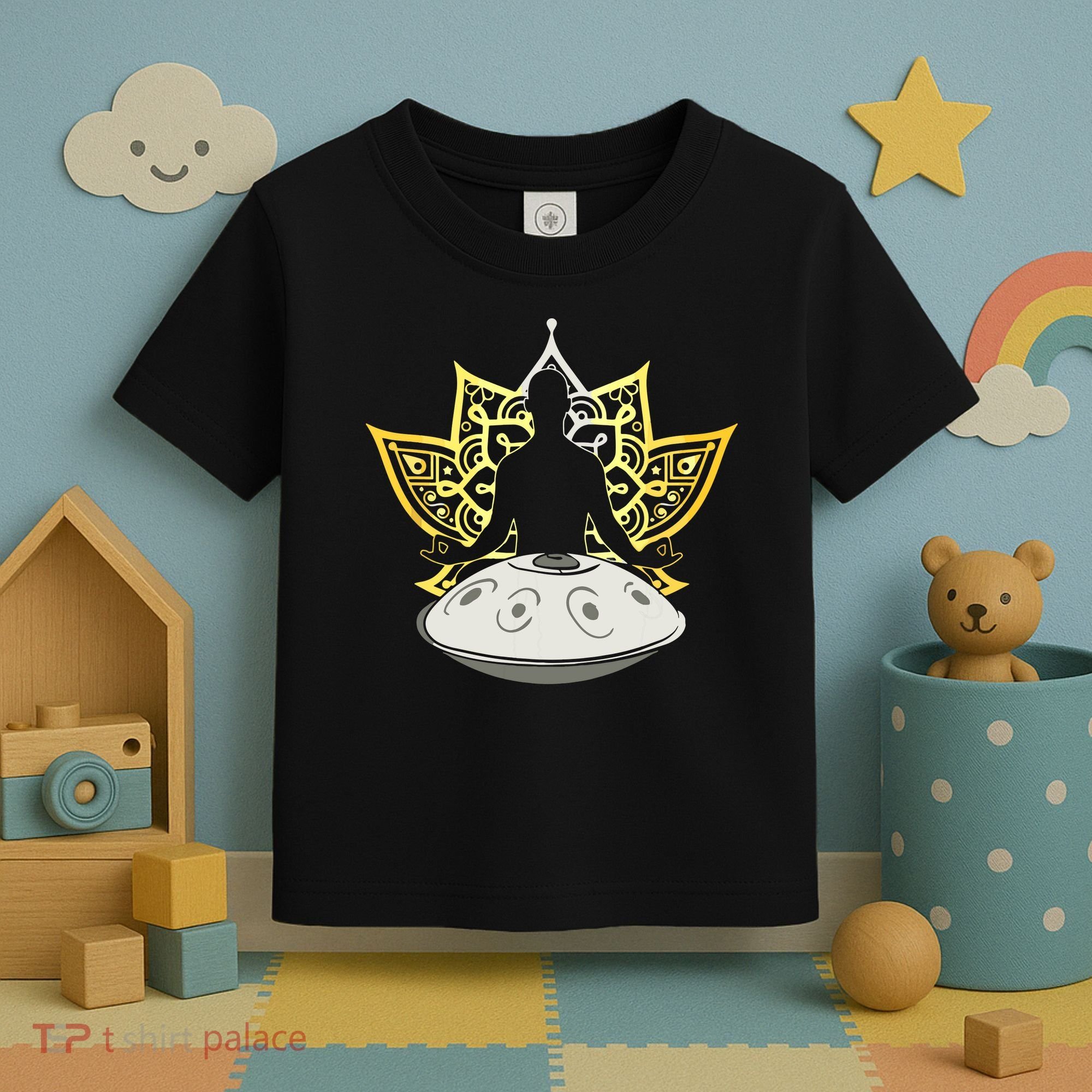 Handpan Musical Instrument Mindfulness Yoga Meditation Toddler T-Shirt