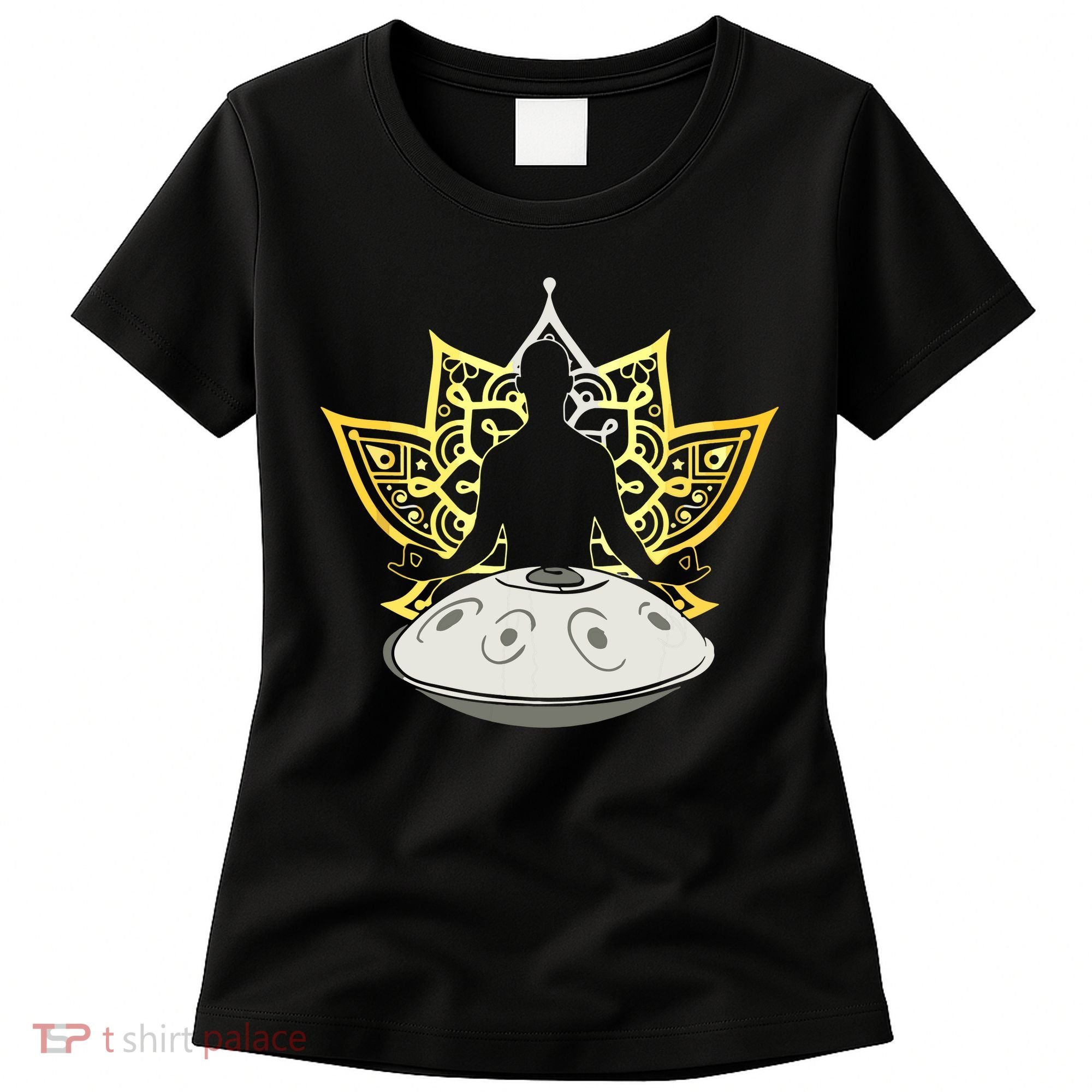 Handpan Musical Instrument Mindfulness Yoga Meditation Women's T-Shirt