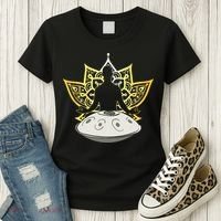 Handpan Musical Instrument Mindfulness Yoga Meditation Women's T-Shirt thumb 3