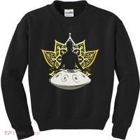 Handpan Musical Instrument Mindfulness Yoga Meditation Kids Sweatshirt thumb 0