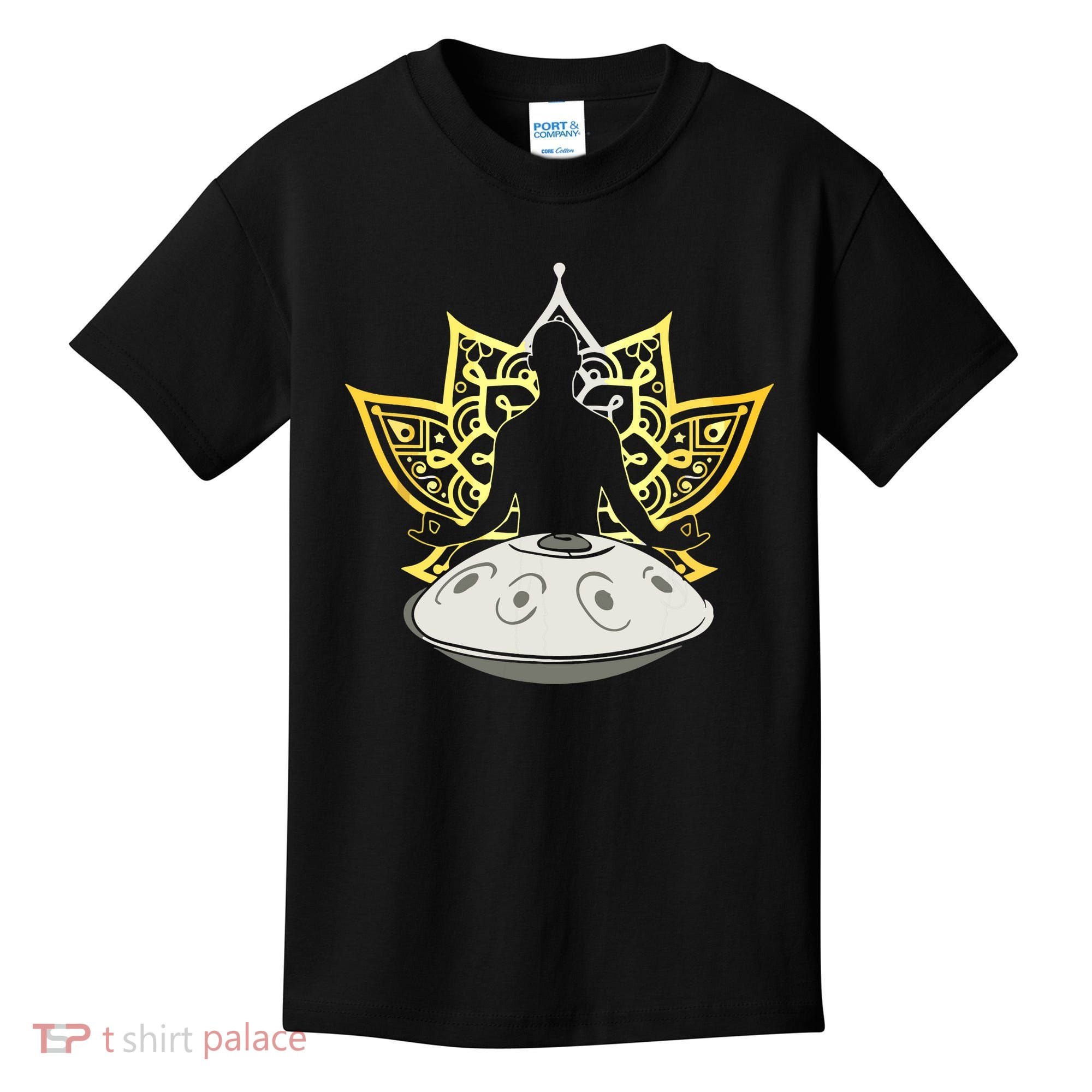 Handpan Musical Instrument Mindfulness Yoga Meditation Kids T-Shirt