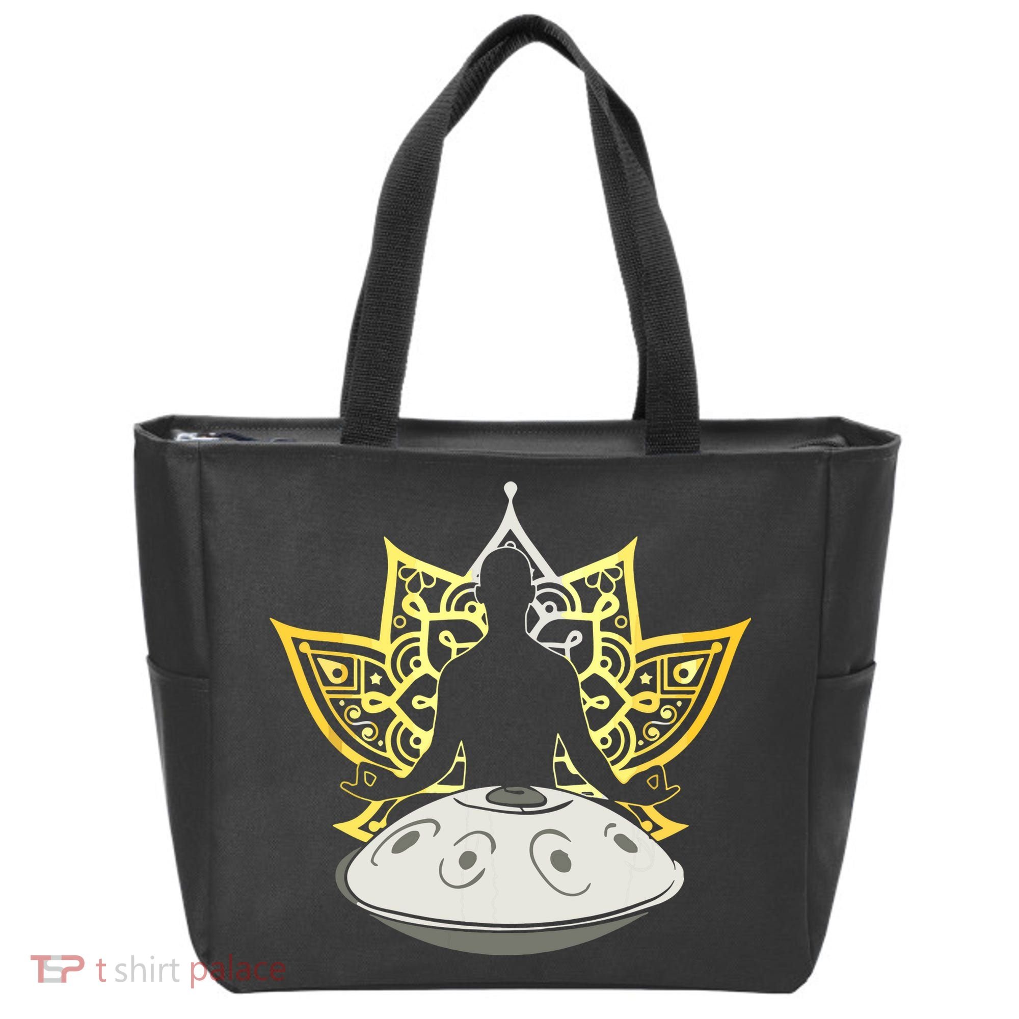 Handpan Musical Instrument Mindfulness Yoga Meditation Tote Bag