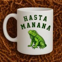 Hasta Manana Iguana Coffee Mug thumb 2