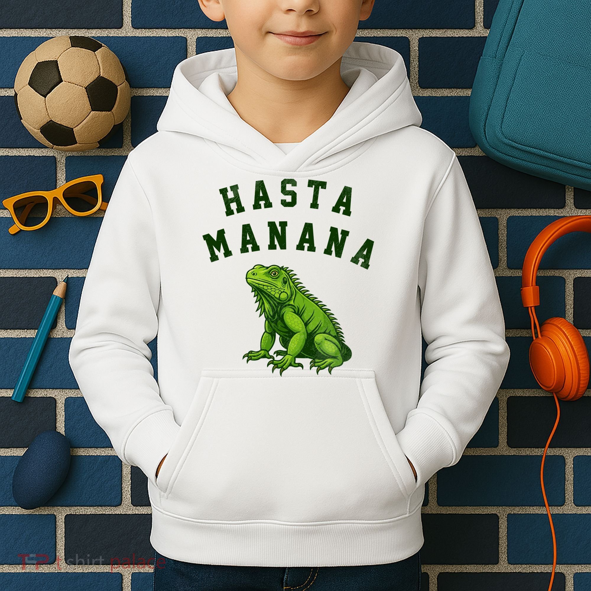 Hasta Manana Iguana Kids Hoodie