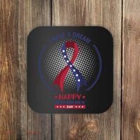Happy Martin Luther King Jr Day USA Coaster thumb 0