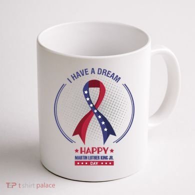 Happy Martin Luther King Jr Day USA Coffee Mug back