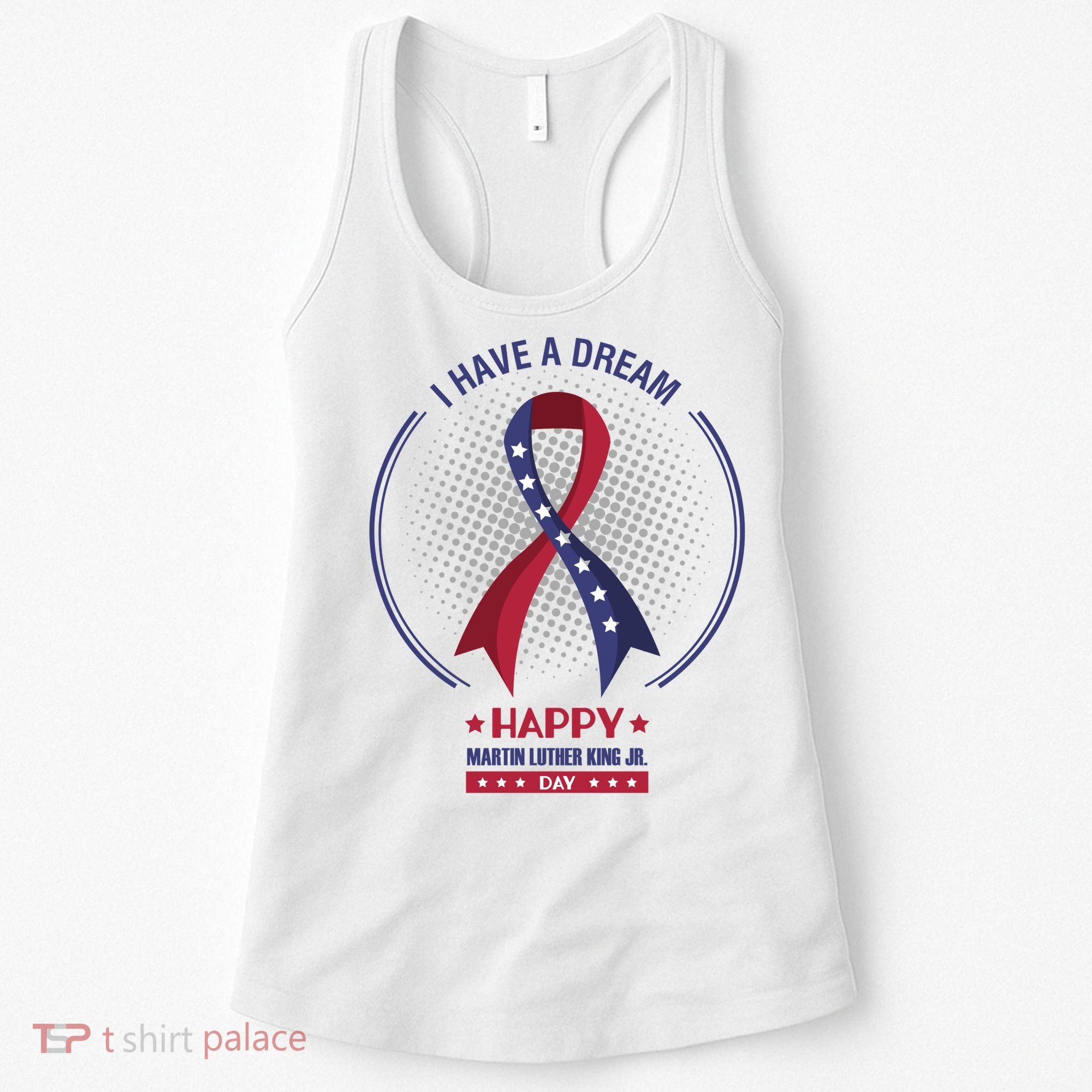 Happy Martin Luther King Jr Day USA Women's Tank Top