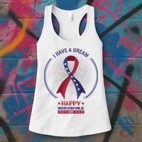 Happy Martin Luther King Jr Day USA Women's Tank Top thumb 3