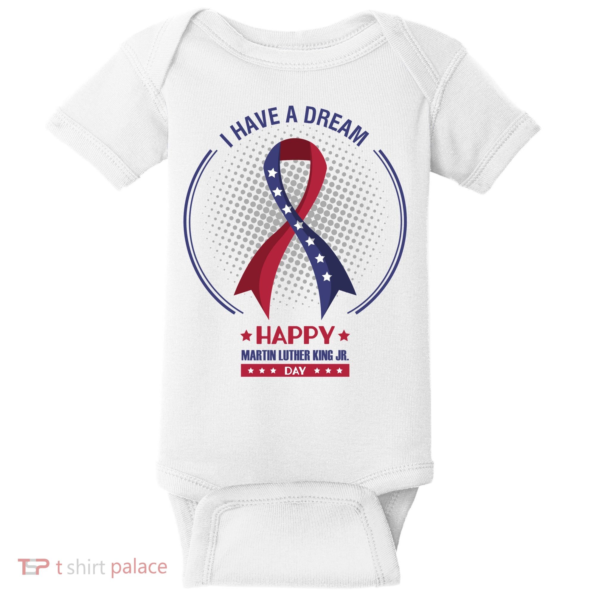Happy Martin Luther King Jr Day USA Baby Bodysuit