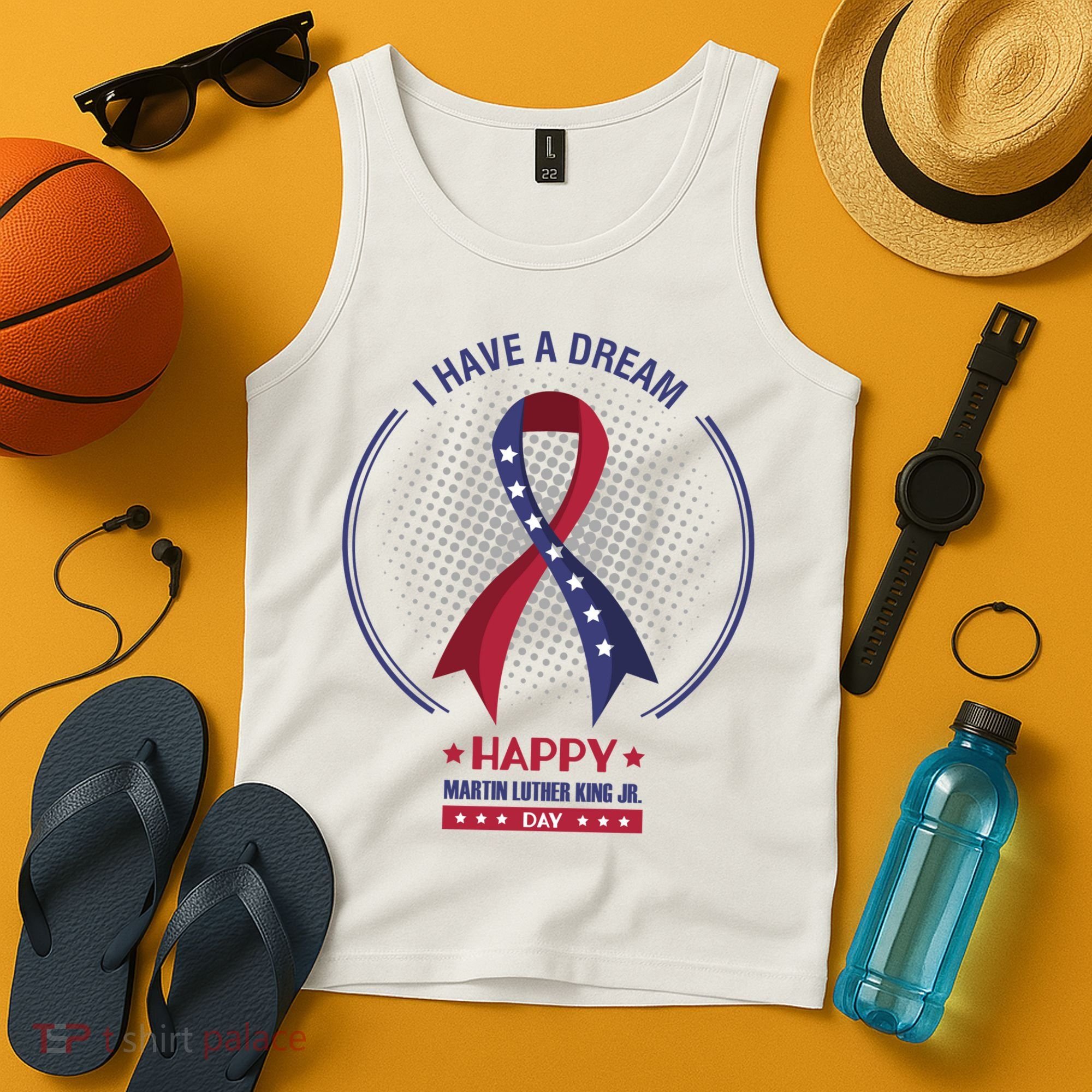 Happy Martin Luther King Jr Day USA Tank Top