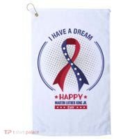 Happy Martin Luther King Jr Day USA Golf Towel thumb 0