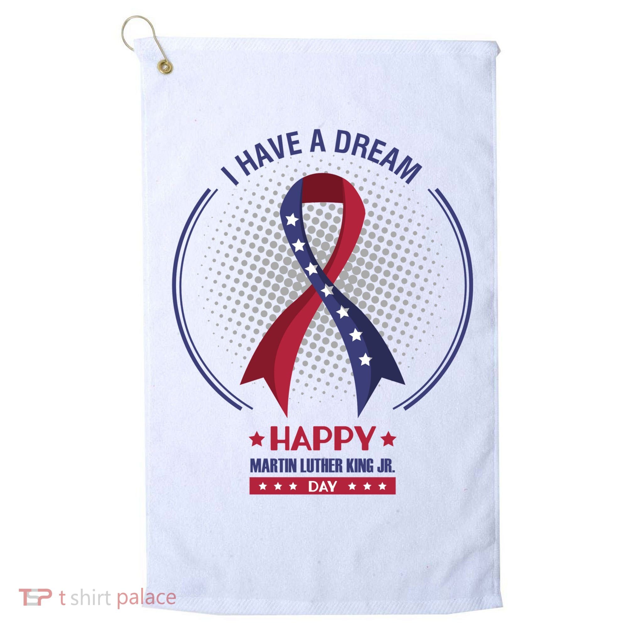 Happy Martin Luther King Jr Day USA Golf Towel