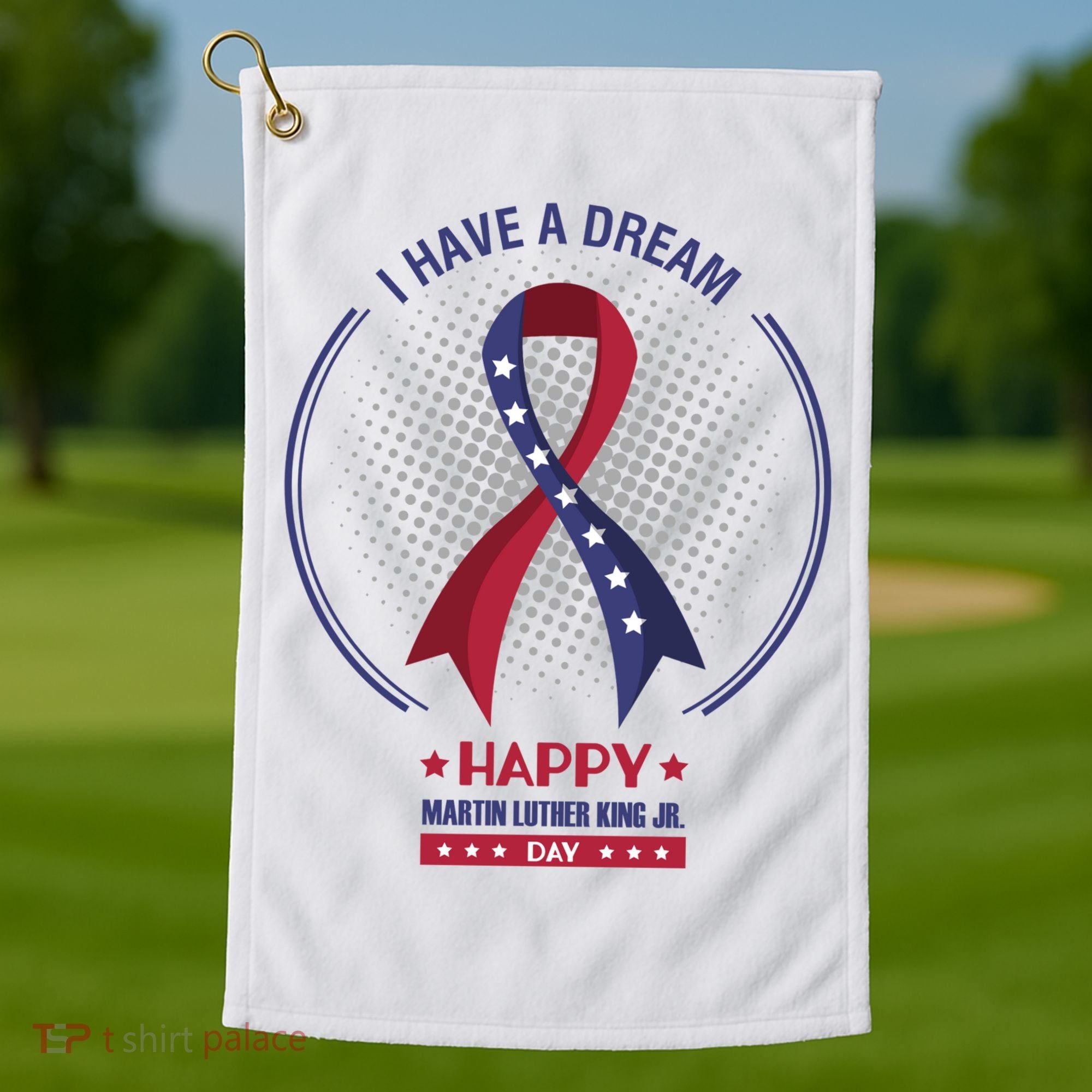 Happy Martin Luther King Jr Day USA Golf Towel