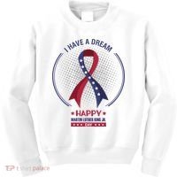 Happy Martin Luther King Jr Day USA Kids Sweatshirt thumb 0
