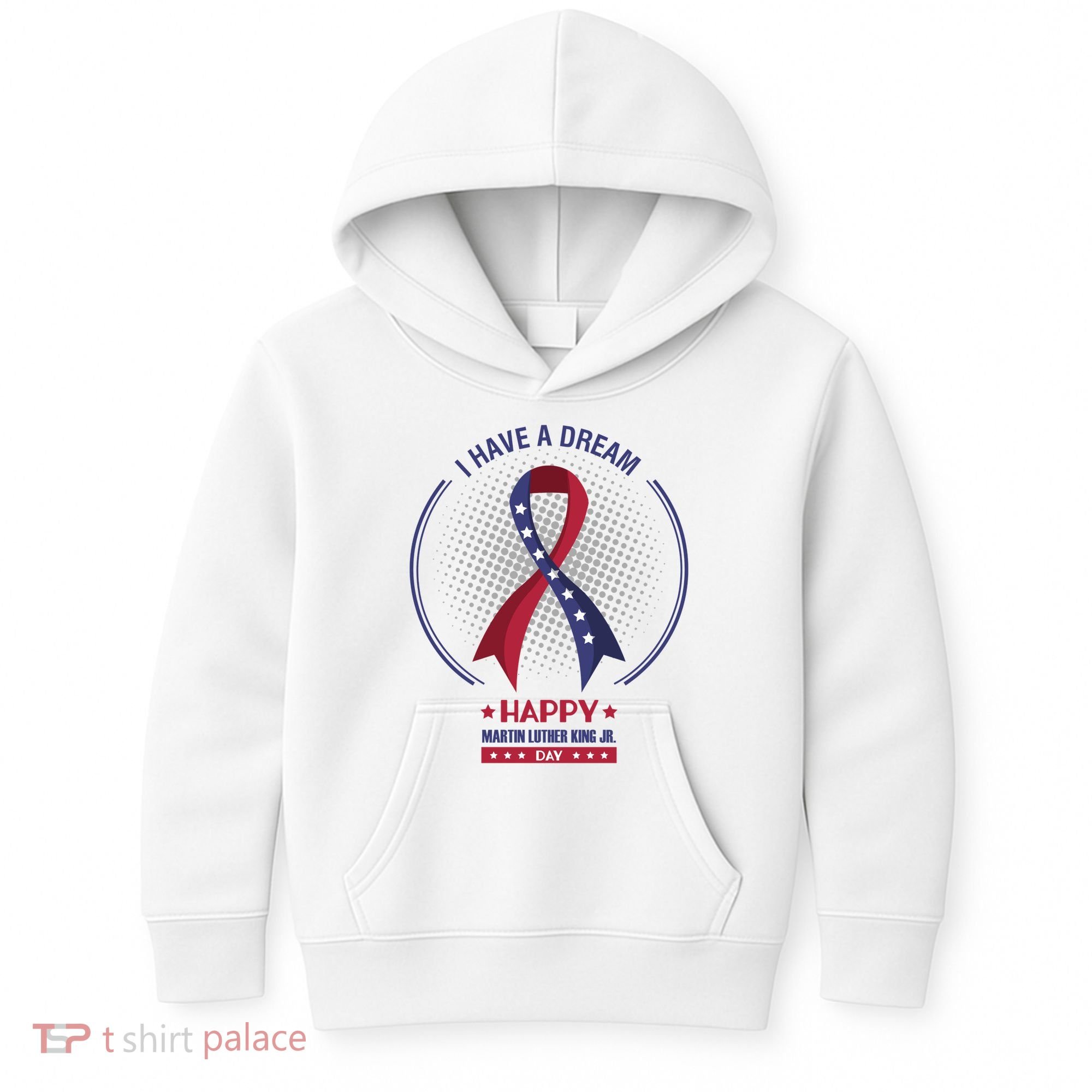 Happy Martin Luther King Jr Day USA Kids Hoodie