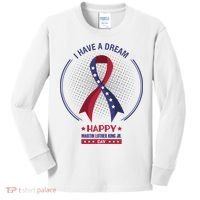 Happy Martin Luther King Jr Day USA Kids Long Sleeve Shirt thumb 0