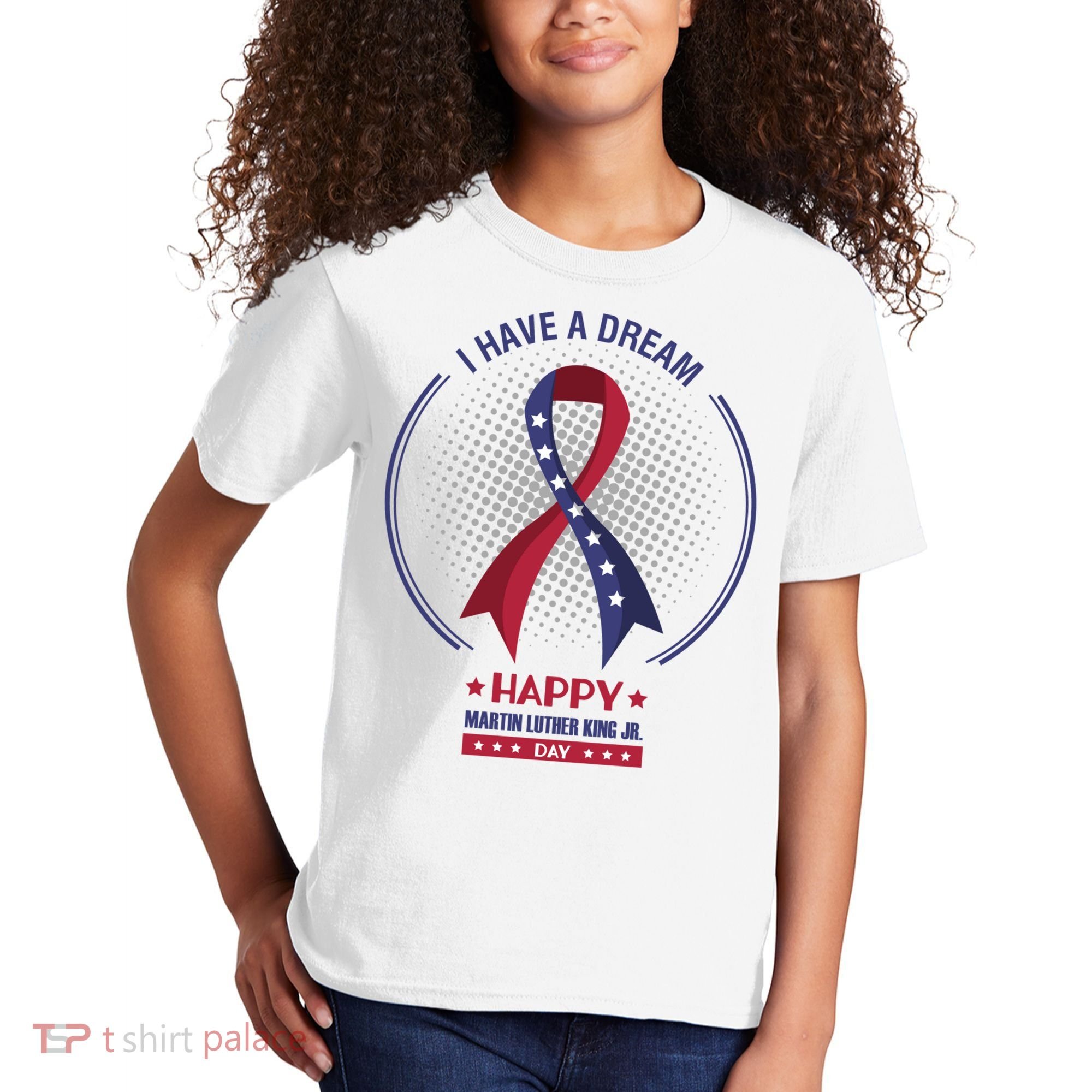 Happy Martin Luther King Jr Day USA Kids T-Shirt