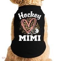 Hockey Mimi Leopard Heart Ice Hockey Grandma Great Gift Doggie Tank thumb 0