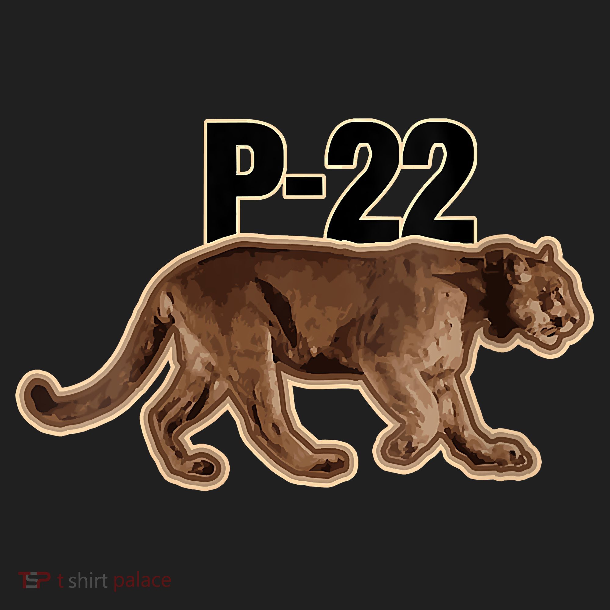 Hollywood Mountain Lion P22 Los Angeles Cougar Golf Towel