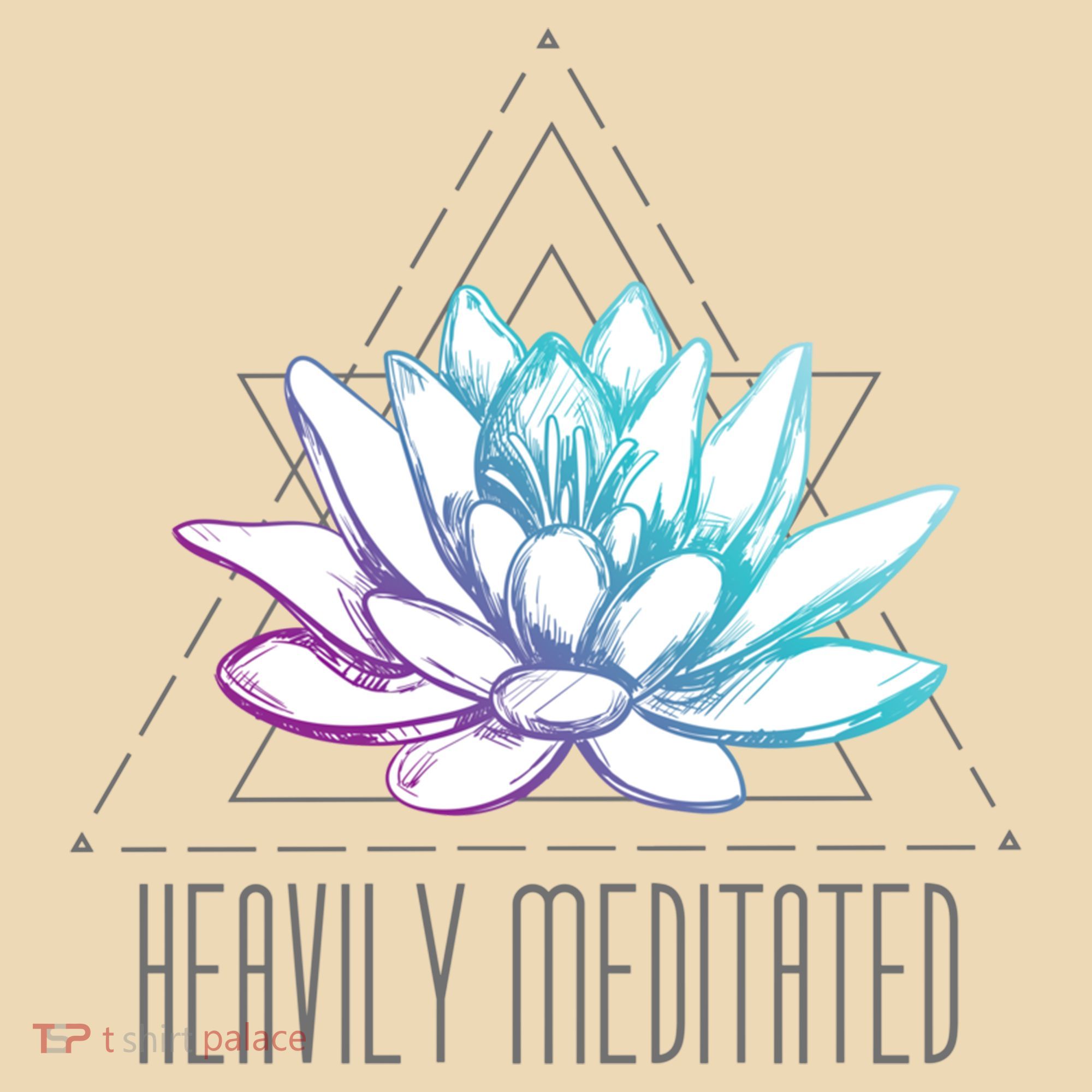 Heavily Meditated Lotus Minimalist Meditation Spiritual Gift Tote Bag