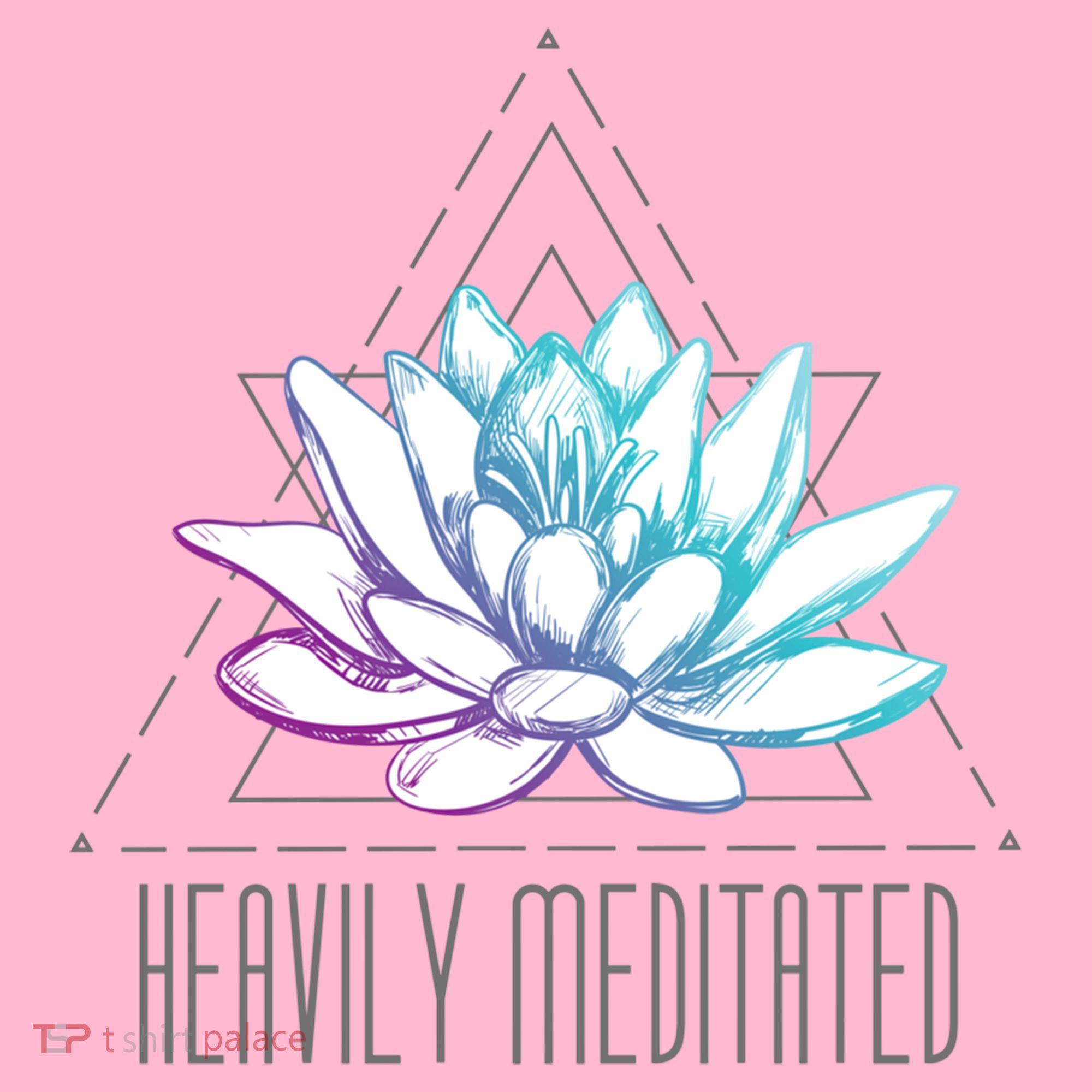 Heavily Meditated Lotus Minimalist Meditation Spiritual Gift Coaster