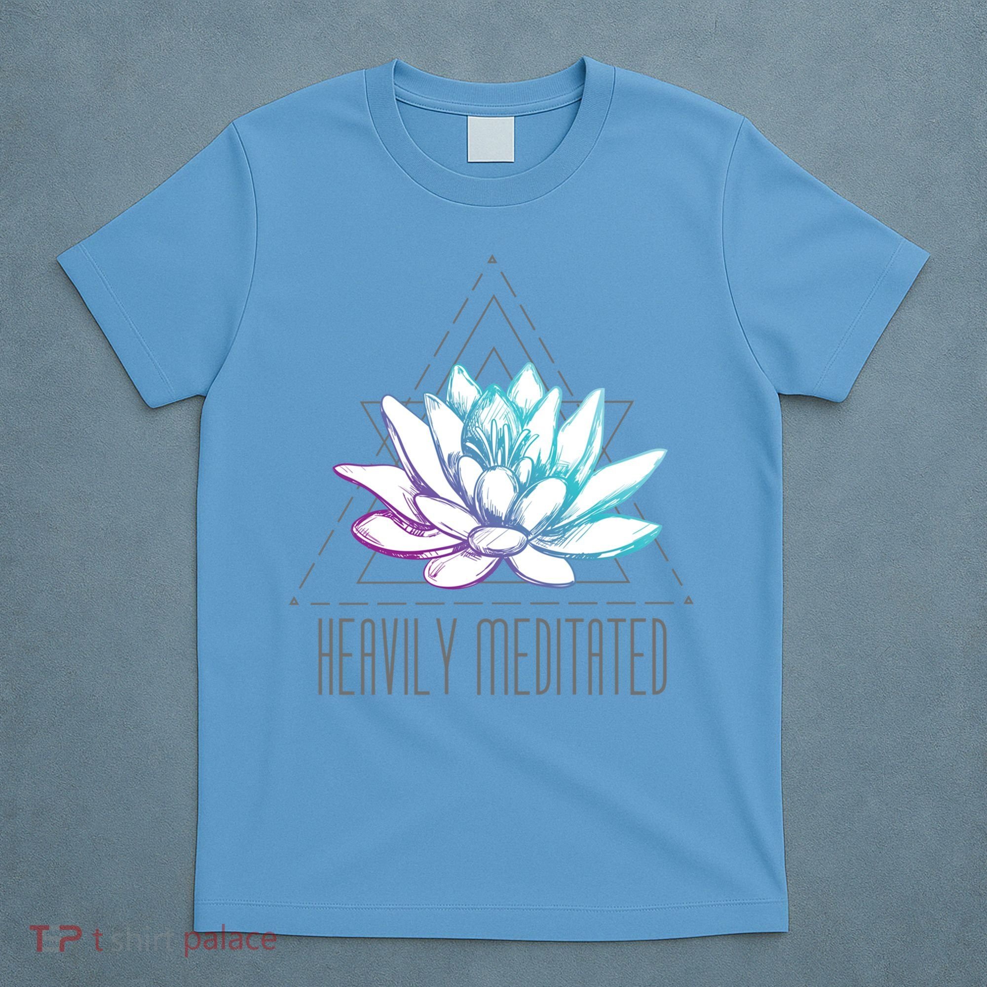 Heavily Meditated Lotus Minimalist Meditation Spiritual Gift T-Shirt