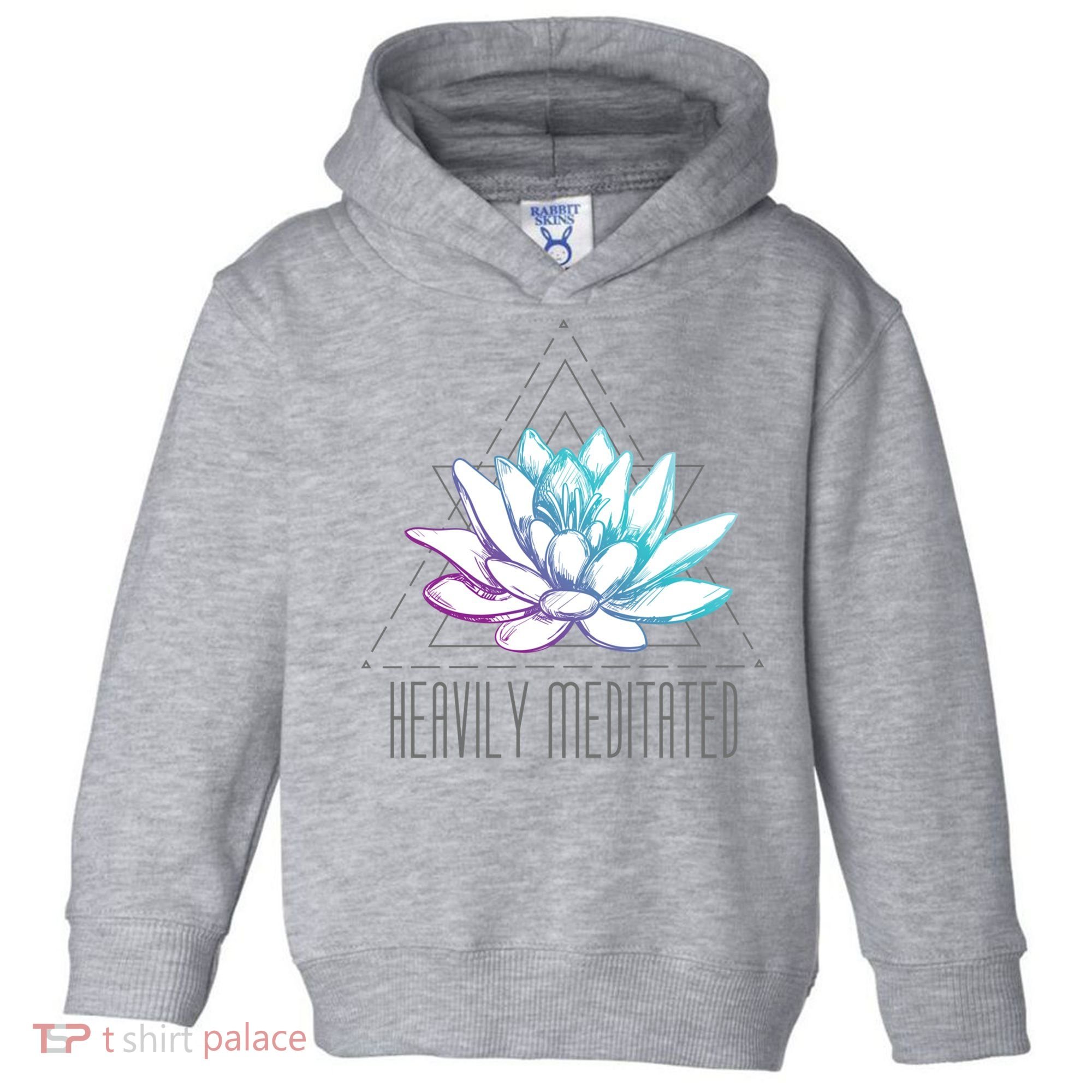 Heavily Meditated Lotus Minimalist Meditation Spiritual Gift Toddler Hoodie