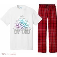 Heavily Meditated Lotus Minimalist Meditation Spiritual Gift Pajama Set thumb 0