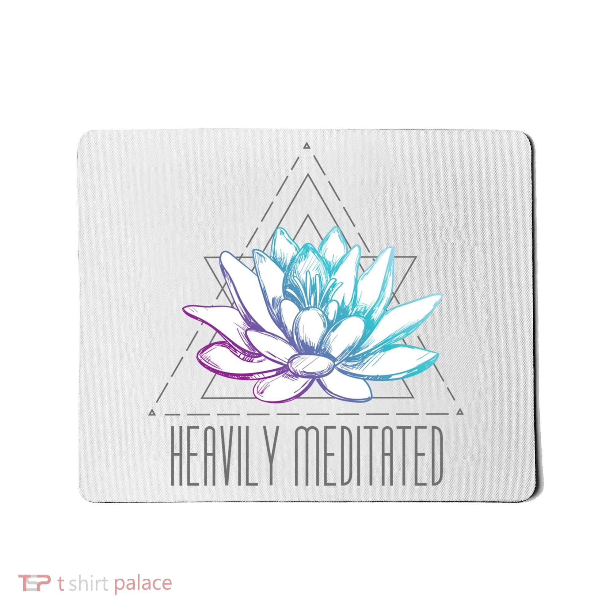 Heavily Meditated Lotus Minimalist Meditation Spiritual Gift Mousepad