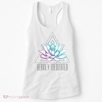 Heavily Meditated Lotus Minimalist Meditation Spiritual Gift Women's Tank Top thumb 0