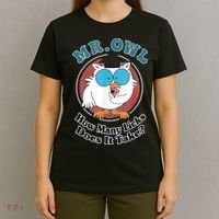 How Many Licks Does It Take Funny Owl Sarcastic T-Shirt thumb 4