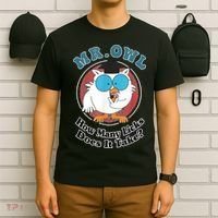 How Many Licks Does It Take Funny Owl Sarcastic T-Shirt thumb 6