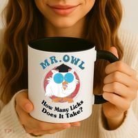 How Many Licks Does It Take Funny Owl Sarcastic Coffee Mug thumb 3