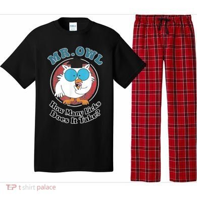 How Many Licks Does It Take Funny Owl Sarcastic Pajama Set