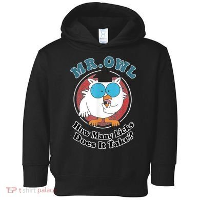 How Many Licks Does It Take Funny Owl Sarcastic Toddler Hoodie